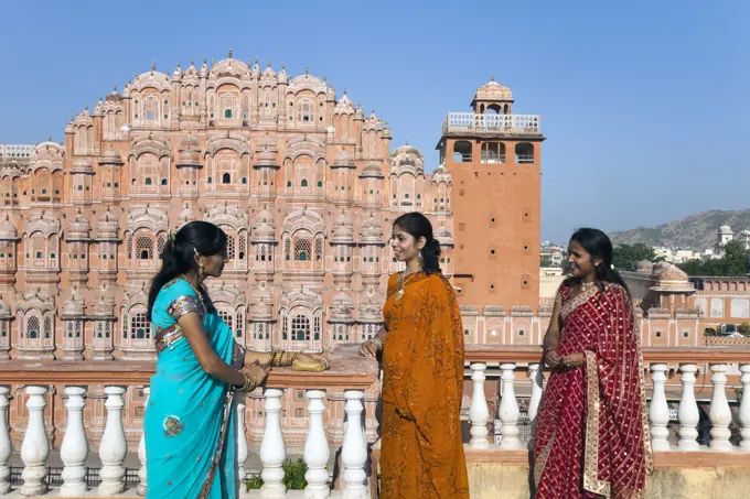 Hawa Mahal Palace of the Winds, built in 1799, Jaipur, Rajasthan, India, Asia