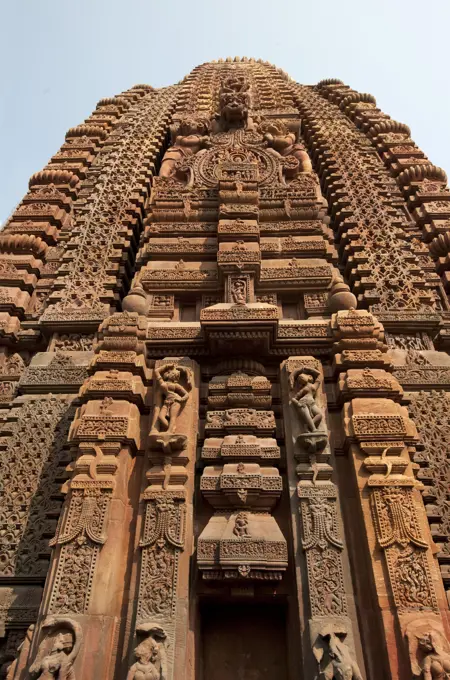 Rajarani temple, 11th century Hindu temple built from local red sandstone, Bhubaneswar, Odisha, India, Asia