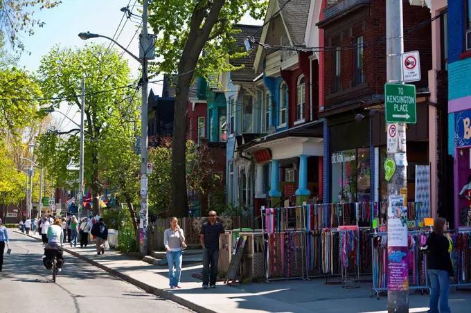 Kensington Market, a designated National Historic Site of Canada, Toronto, Ontario, Canada, North America