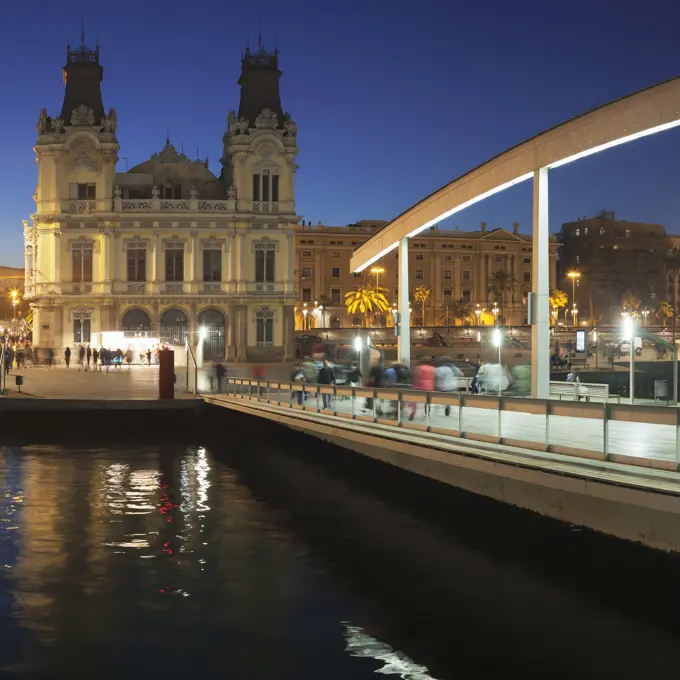 Rambla del Mar at Port Vell, Barcelona, Catalonia, Spain, Europe