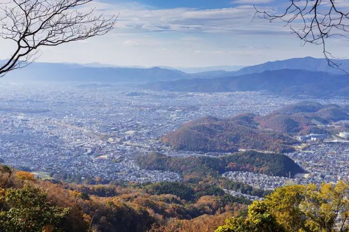 City view in autumn, Kyoto, Kansai, Japan, Asia