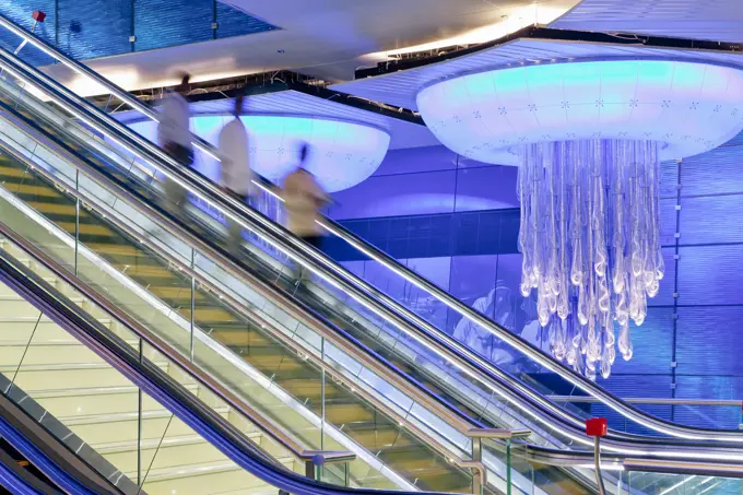 Dubai Metro station, opened in 2010, Dubai, United Arab Emirates, Middle East