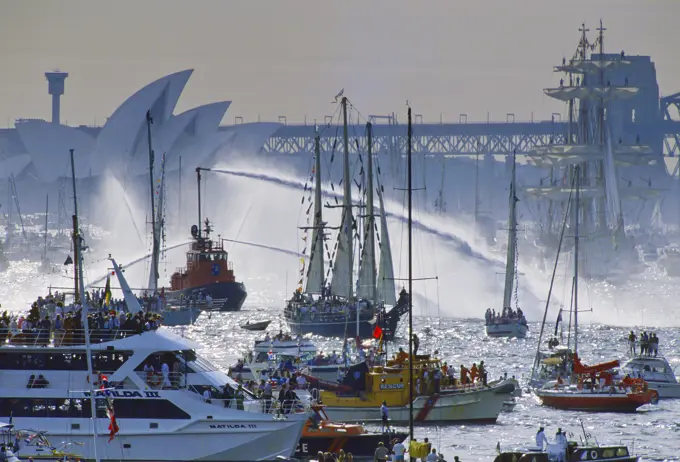 Australian Bicentennial Day celebrations in Sydney Harbour, Australia