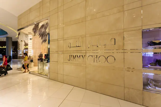 Jimmy Choo boutique, Dubai Mall, Dubai, United Arab Emirates, Middle East