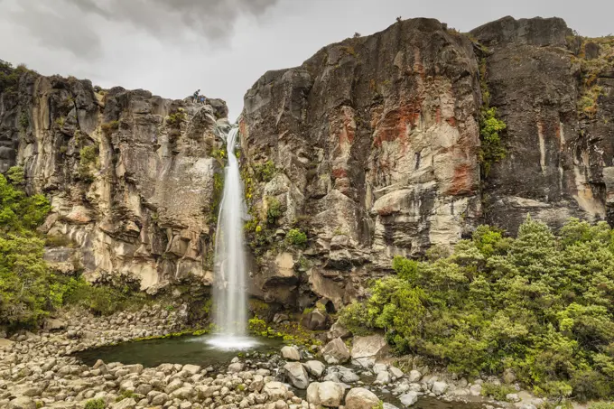 Taranaki Falls, Tongariro National Park, UNESCO World Heritage Site, North Island, New Zealand, Pacific