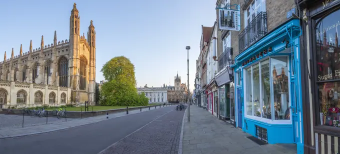 King's Parade, King's College Chapel, Cambridge, Cambridgeshire, England, United Kingdom, Europe