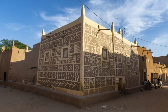 Beautiful house in the historic center of Agadez, UNESCO World Heritage Site, Niger, Africa