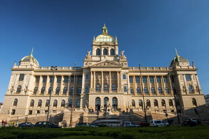 National Museum, Wenceslas Square, New Town, Prague, Czechia, Europe