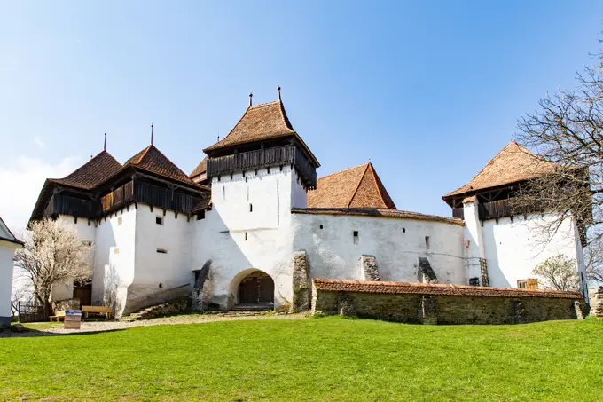 Fortified church and fortress of Viscri, UNESCO World Heritage Site, Transylvania, Romania, Europe