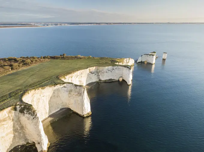 Old Harry Rocks, Jurassic Coast, UNESCO World Heritage Site, Dorset, England, United Kingdom, Europe