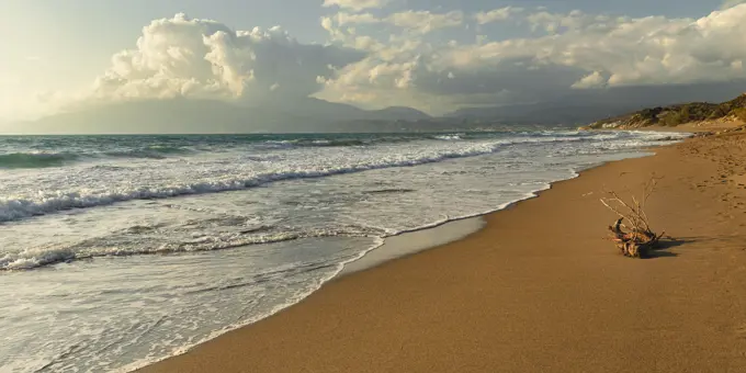 Komo beach near Matala, Iraklion, Crete, Greek Islands, Greece, Europe