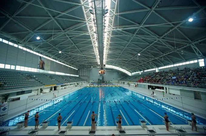 Interior of the Olympic Swimming Pool at Homebush, Sydney, New South Wales, Australia, Pacific