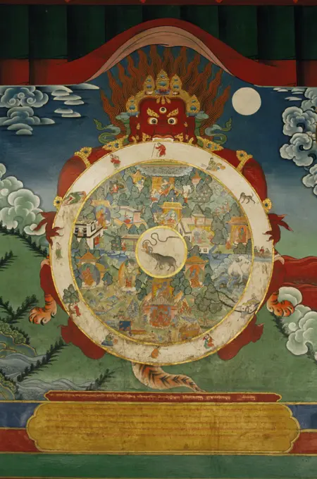 Wheel of Life, Tibetan Art, China, Asia