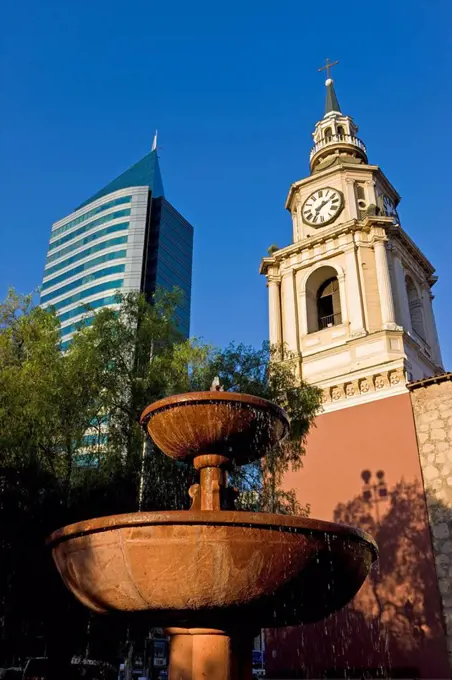 Iglesia de San Francisco and Museo Colonial in central Santiago, Santiago, Chile, South America