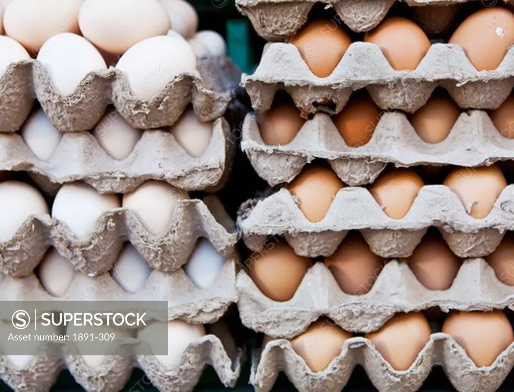 Stack of egg trays, Tibet,