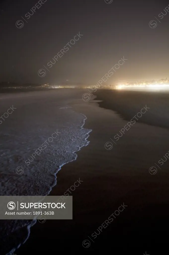 Venice Beach at night, California, USA