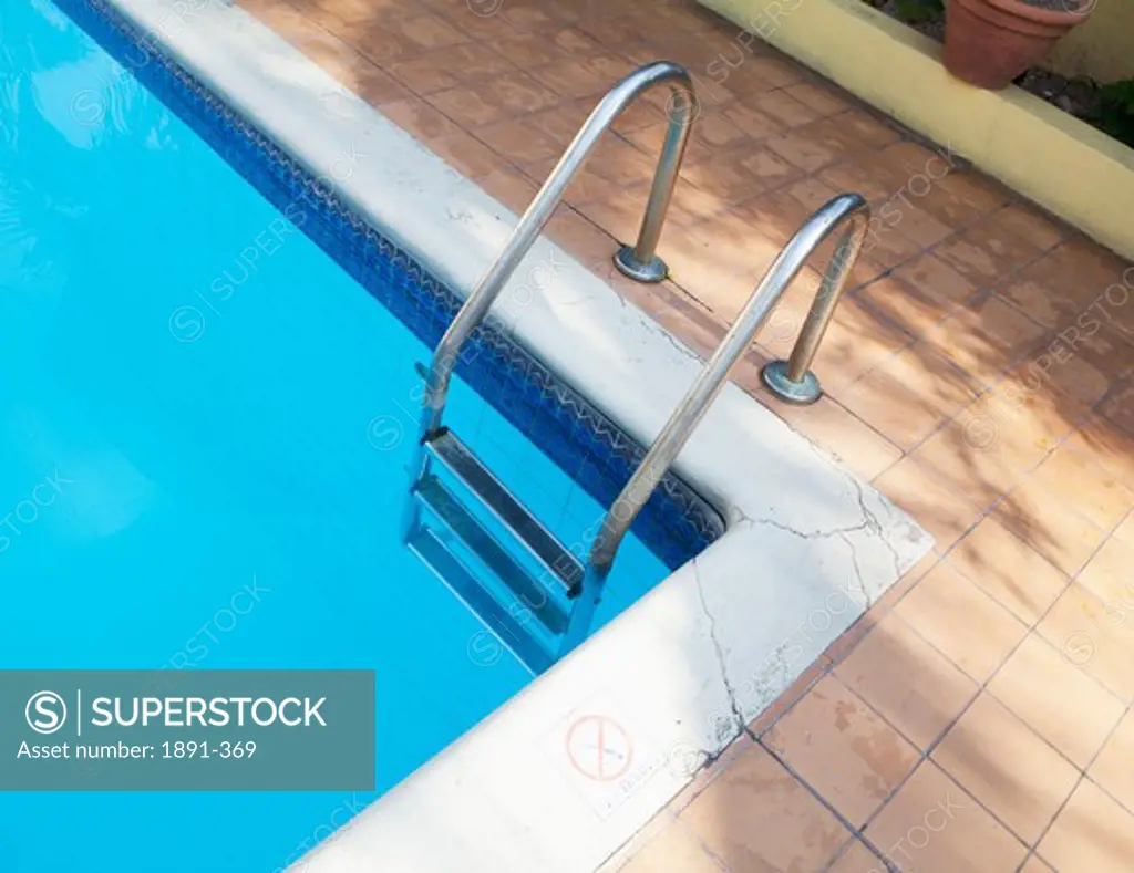 High angle view of a swimming pool, Jamaica