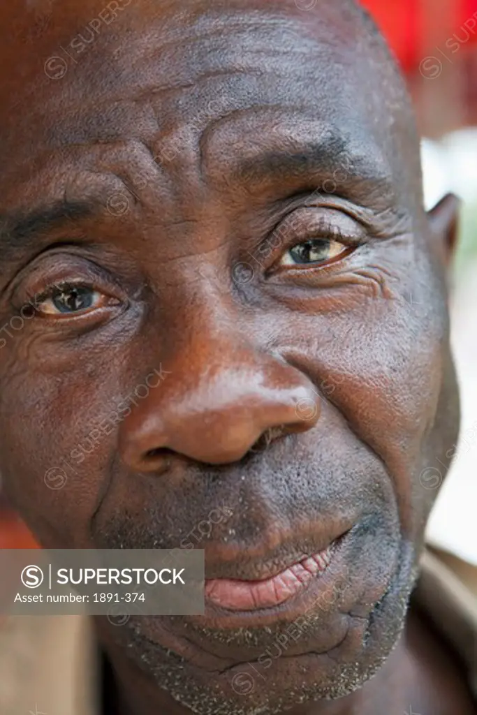 Portrait of an attendant of carousel, Jamaica