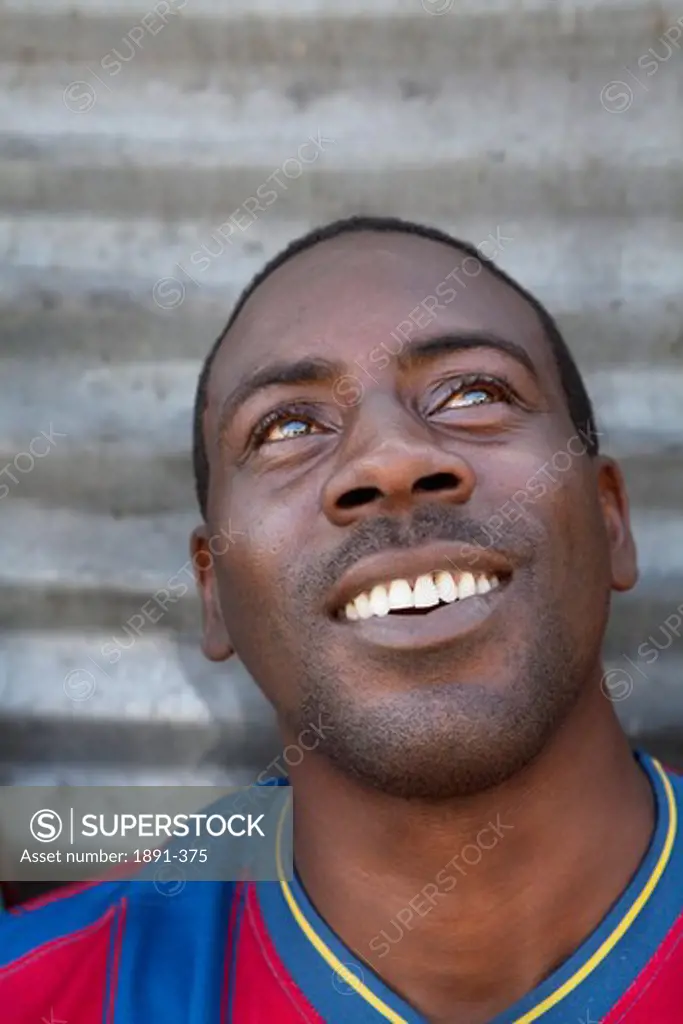 Close-up of a man smiling, Jamaica