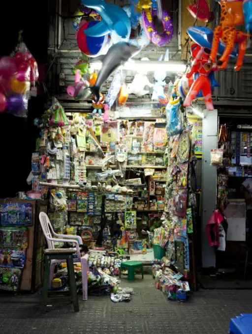 Toys in a store, Yangon, Myanmar