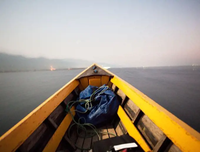 Boat in the sea, Myanmar