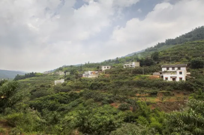 Houses in a village, China