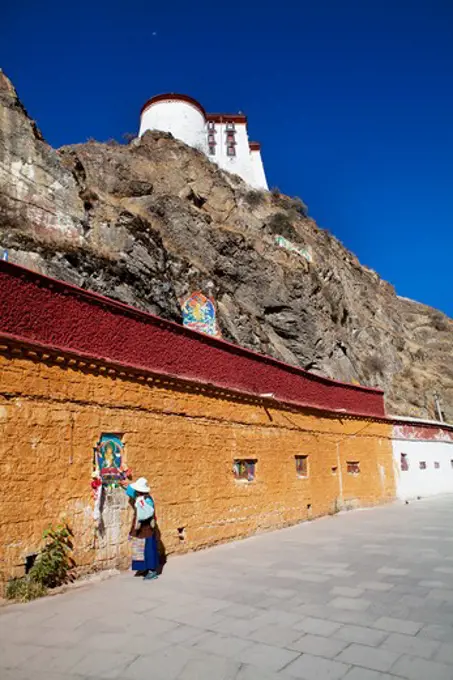 Low angle view of a palace, Potala Palace, Lhasa, Tibet,