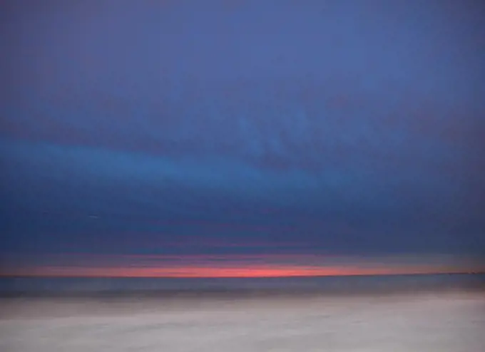 Ocean at dusk