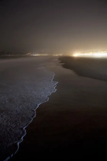 Venice Beach at night, California, USA