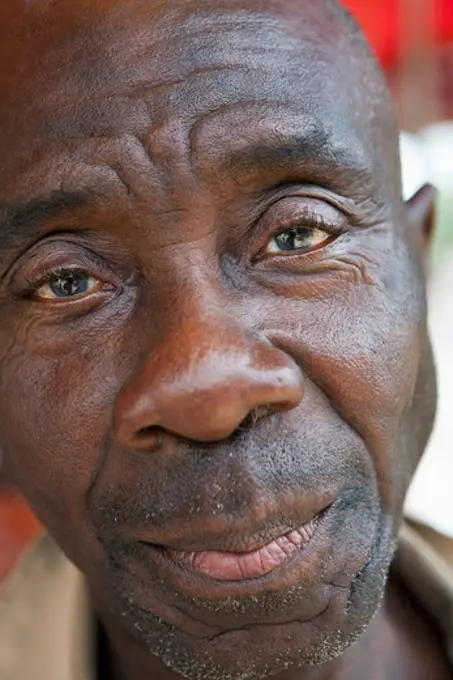 Portrait of an attendant of carousel, Jamaica