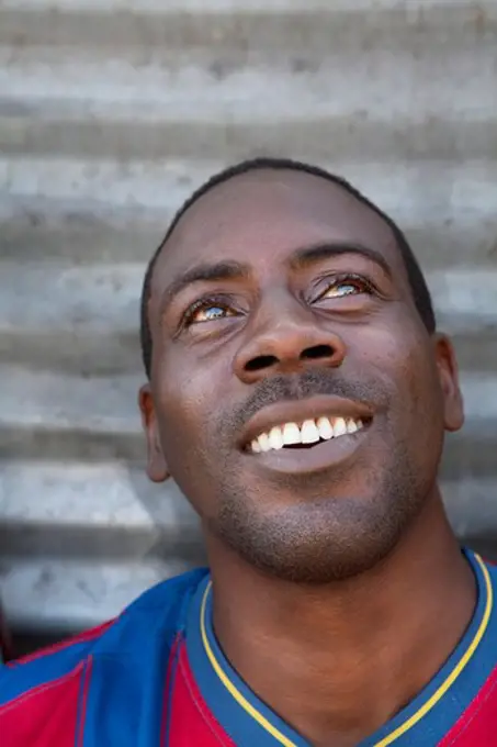 Close-up of a man smiling, Jamaica