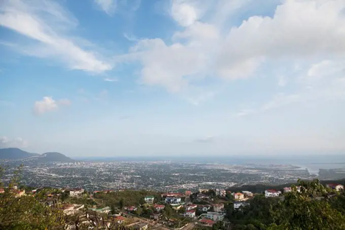 Aerial view of a city, Kingston, Jamaica