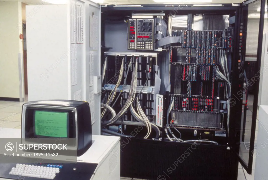 View of the Burroughs B2800 mainframe computer at Lloyds Bank Computer Institute.