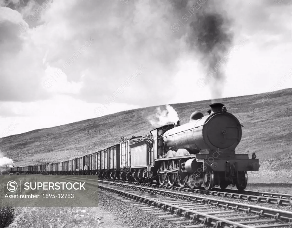 Photograph of Caledonian Railway Class 60 4-6-0 steam locomotive, No 14652, backed by a Caledonian 0-4-4T, No 15163 on the West Coast Main Line. Trave...