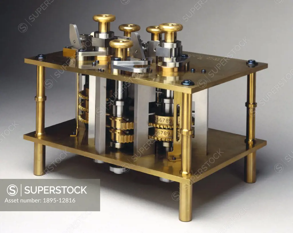 Difference Engine No 2 was constructed by the Science Museum in London from drawings made by the British computing pioneer Charles Babbage (1791-1871)...