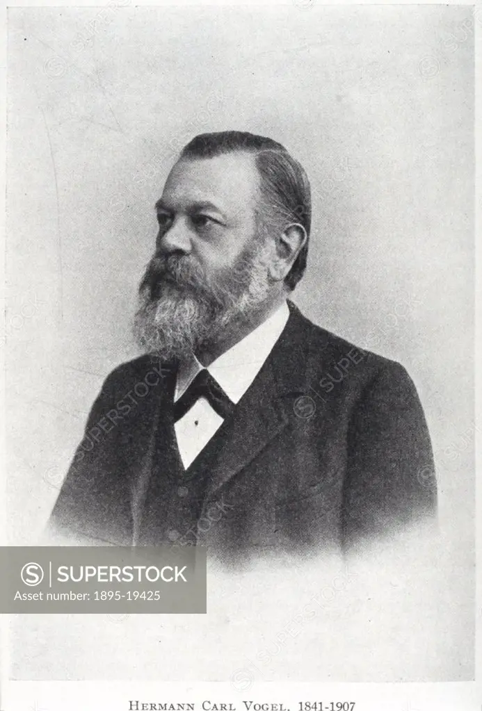 Vogel (1841-1907) was born in Leipzig, Germany, and educated at the university there, before being appointed as an assistant at the Leipzig Observator...