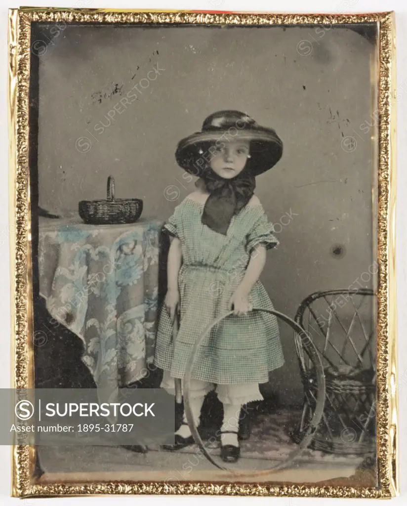 Photographic portrait of a young girl taken from the Howard and Jane Ricketts collection held at the National Museum of Photography, Film & Television...