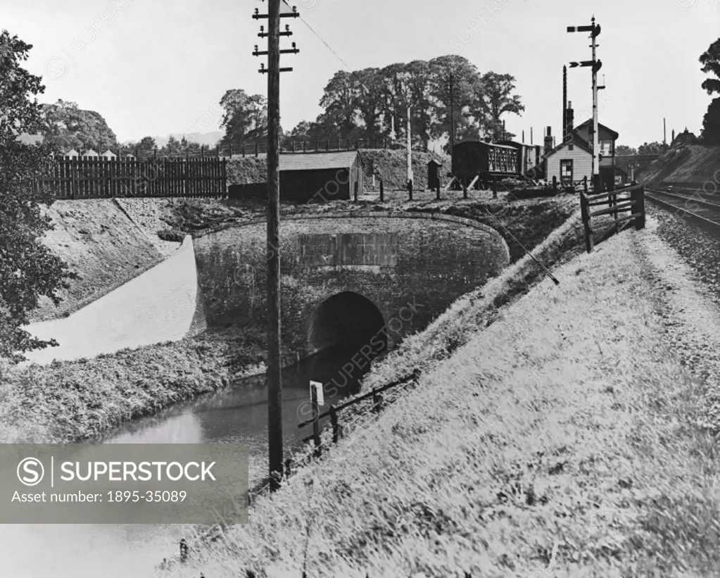 Savernake station, Wiltshire, 1923. Savernake is served by the Kennet and Avon canal, and the station has a canal tunnel underneath it.   The canals h...