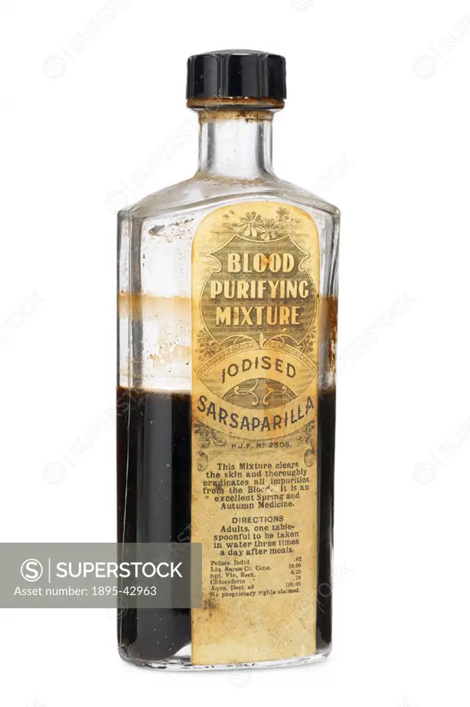 Iodised sarsaparilla with chloroform: This mixture clears the skin and thoroughly eradicates all impurities from the Blood. It is an excellent Spring...