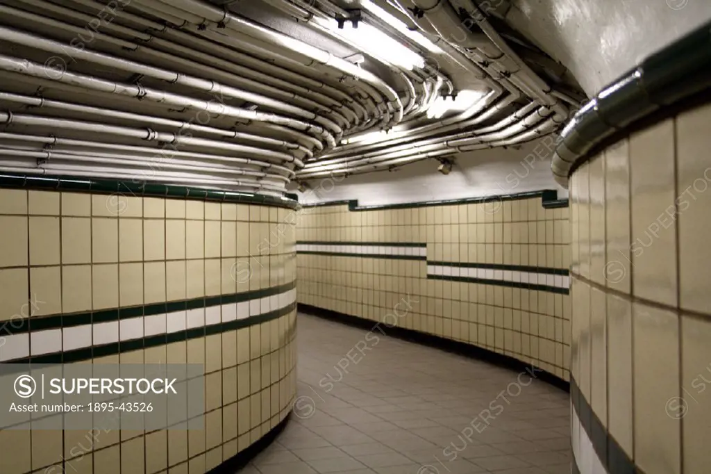 9th Street path train station exit on the way to Greenwich Village in New York City.