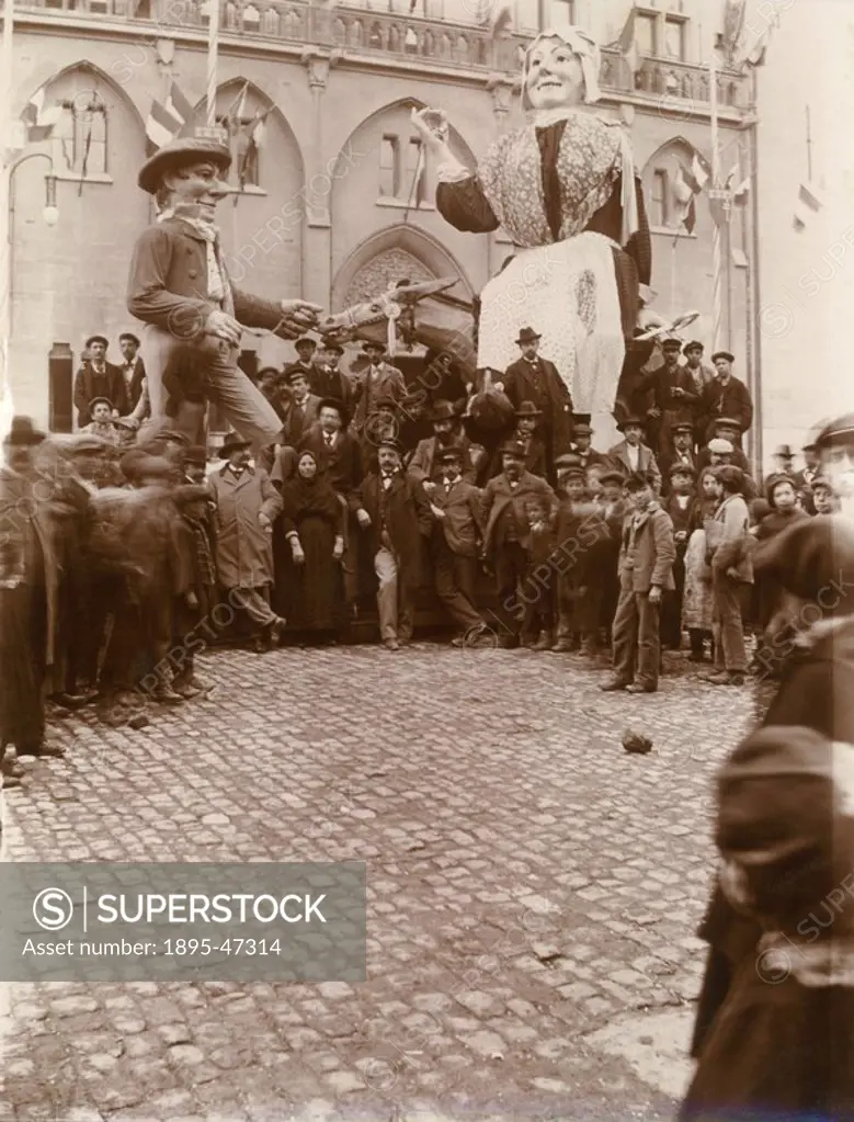 Carnival figures, Italy, late 19th-early 20th century