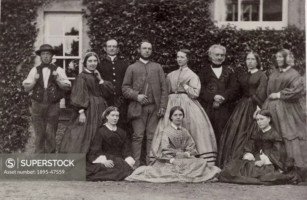 Victorian Servants, Hexham, Northumberland, 1860-1880s Group Portrait ...