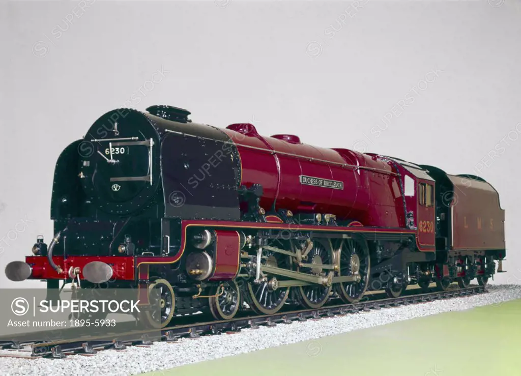 Model of the ´Duchess of Buccleuch´, a London, Midland & Scottish Railway (LMS) 4-6-2 steam locomotive. The locomotive was built for the LMS in 1938 a...