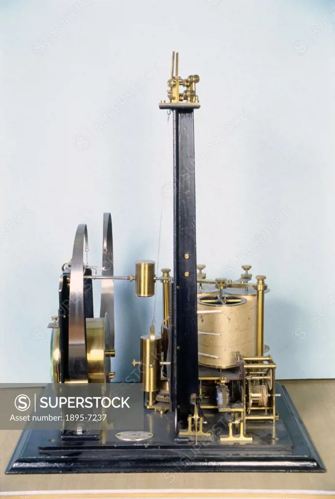 This seismograph was made by James White of Glasgow in 1885. It was designed by Thomas Gray and John Milne (1851-1913), while they were both professor...