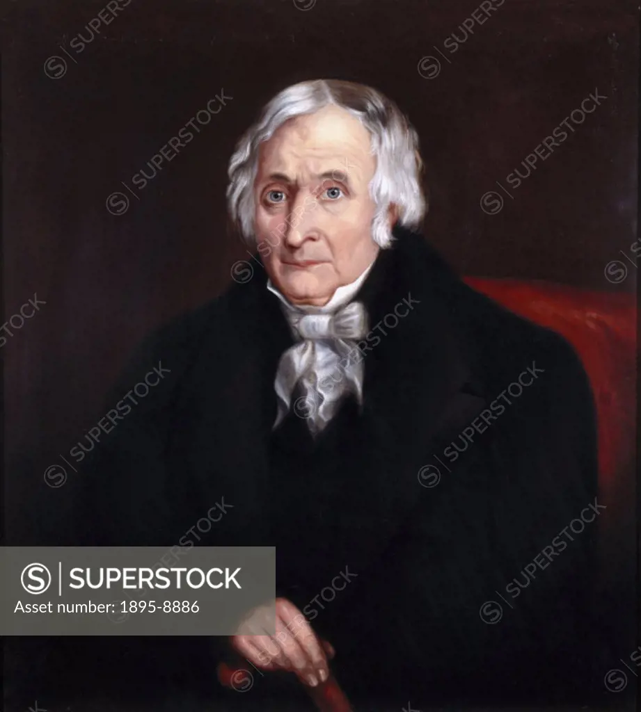 Oil on canvas painting by William Frederick Callaway of Andrew Vivian (1759-1842), Cornish mechanical engineer, inventor, and mine captain of the famo...