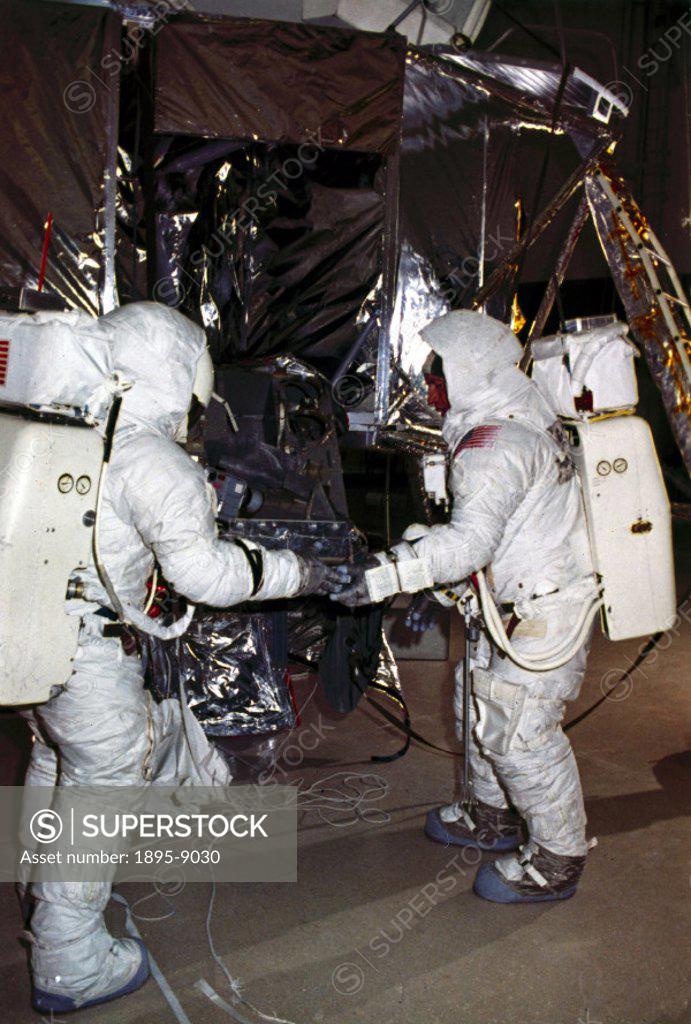 Apollo 13 Astronauts James Lovell Right And Fred Haise During Lunar Activity Practise 1970 0770