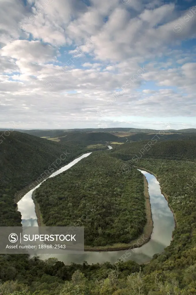 Horseshoe Bend in the Kowie River  Bathurst, Eastern Cape Province, South Africa