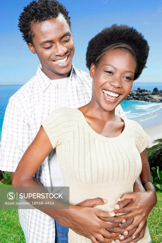 Portrait of a Happy African Couple  Cape Town, Western Cape Province, South Africa