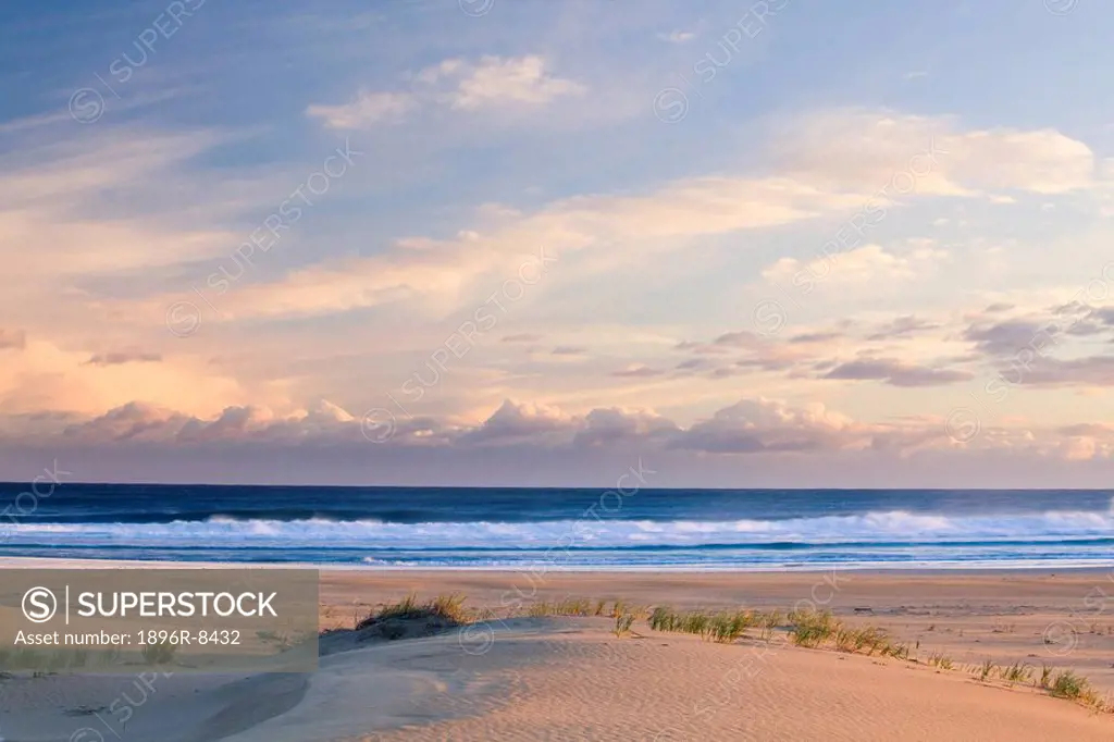 Scenic beach in early morning light, Sunshine Coast, Eastern Cape Province, South Africa