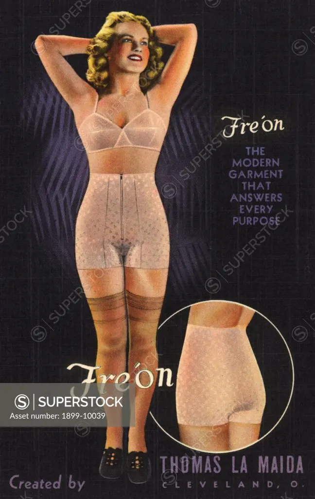 1964 women's Dupont Antron nylon slip bra high-velocity print fabric  fashion ad